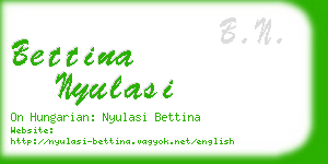 bettina nyulasi business card